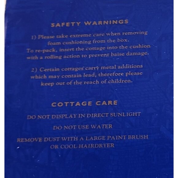 David Winter Cottages Primrose Cottage 1995 Handcrafted Collectible With Box - Picture 14 of 14